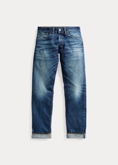 Jeans Ralph Lauren Hombre Azules Azules - Low Straight Selvedge - LWVNA6270